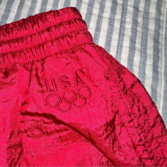 Vintage 90’s USA Olympics JC Penney Windbreaker Pants Ladies Red EUC Large - Picture 2 of 11